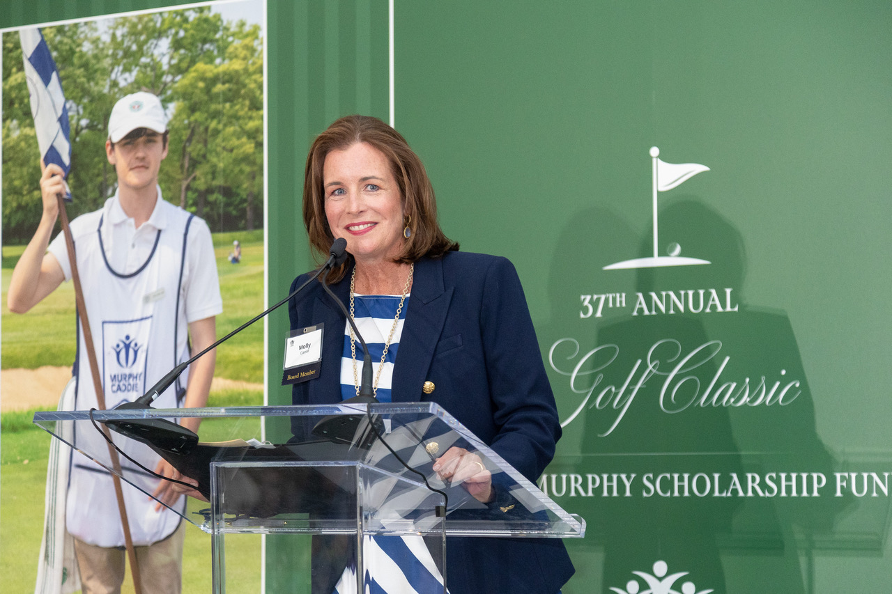 Molly Carroll at the DMSF Golf Classic